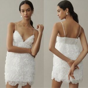 Elegant White Floral Dress